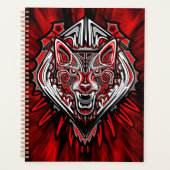 Wolf Haida Tribale Totem Ontwerp Planner (Voorkant)