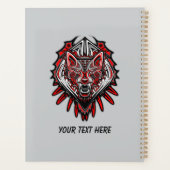 Wolf Haida Tribale Totem Ontwerp Planner (Achterkant)