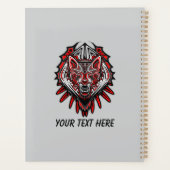 Wolf Haida Tribale Totem Ontwerp Planner (Achterkant)