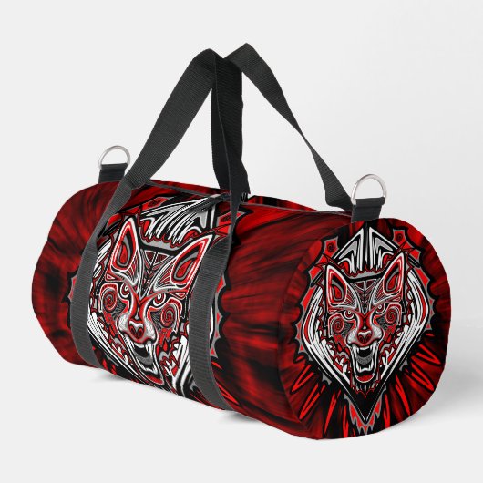 Wolf Haida Tribale Totem Ontwerp Plunjezak (Linkerhoek)