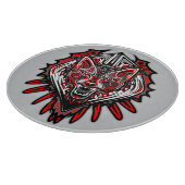 Wolf Haida Tribale Totem Ontwerp Snijplank (Hoek)