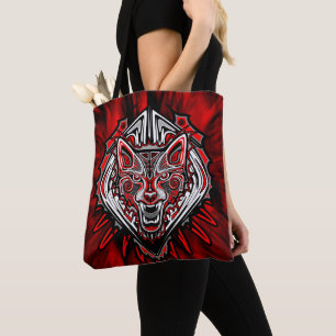 Wolf Haida Tribale Totem Ontwerp Tote Bag