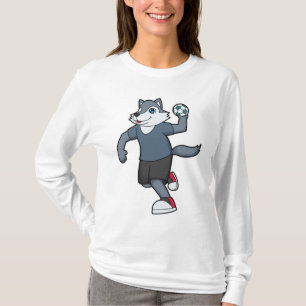 Wolf Handball speler Handball T-shirt
