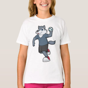 Wolf Handball speler Handball T-shirt