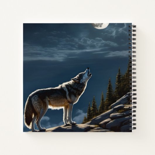 Wolf Hardcover Notitieboek (Achterkant)