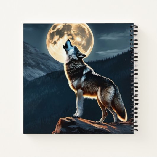 Wolf Hardcover Notitieboek (Achterkant)