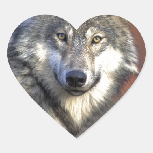 WOLF HART STICKER (Voorkant)