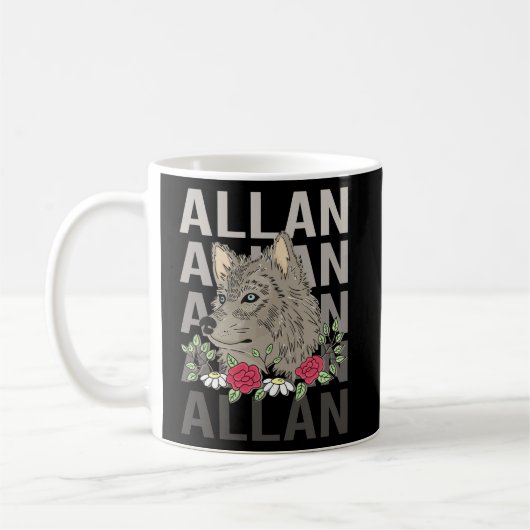 Wolf Head - Allan Naam Koffiemok (Links)