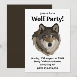 Wolf Head Animal Grey Wild Wolf Kaart