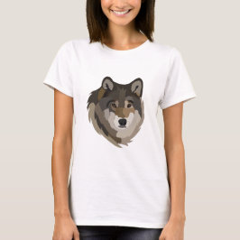 Wolf Head Animal Grey Wild Wolf T-shirt