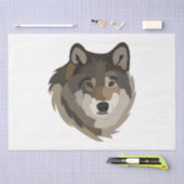 Wolf Head Animal Grey Wild Wolf Tissuepapier (Craft)