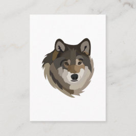 Wolf Head Animal Grey Wild Wolf Visitekaartje