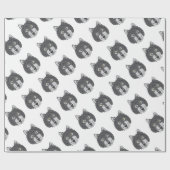 Wolf Head Cadeaupapier (Vlak)