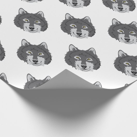 Wolf Head Cadeaupapier (Hoek)