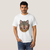 Wolf head from the front t-shirt (Voorkant volledig)
