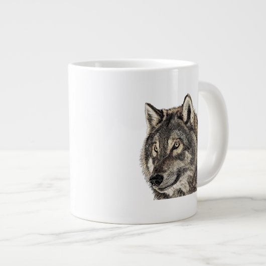 Wolf Head Grote Koffiekop (Voorkant rechts)