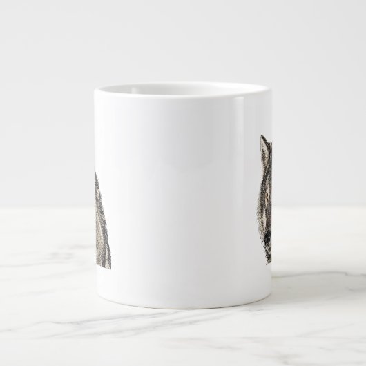 Wolf Head Grote Koffiekop (Voorkant)