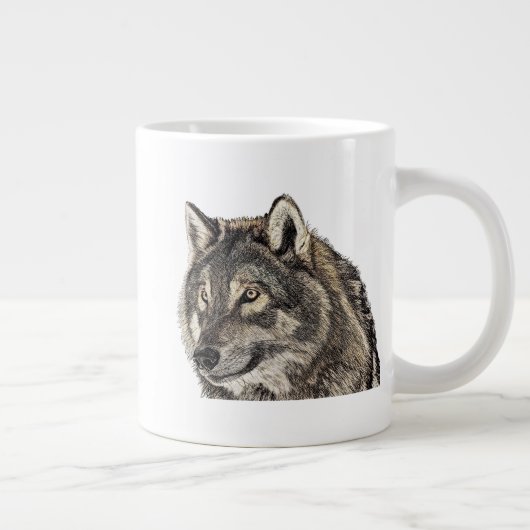 Wolf Head Grote Koffiekop (Rechts)