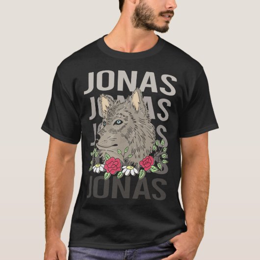 Wolf Head - Jonas Naam T-shirt (Voorkant)