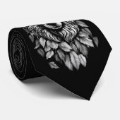 Wolf Head laat dier originele kunst tekenen Stropdas (Opgerold)