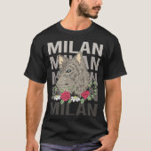 Wolf Head - Milaan Naam T-shirt (Voorkant)