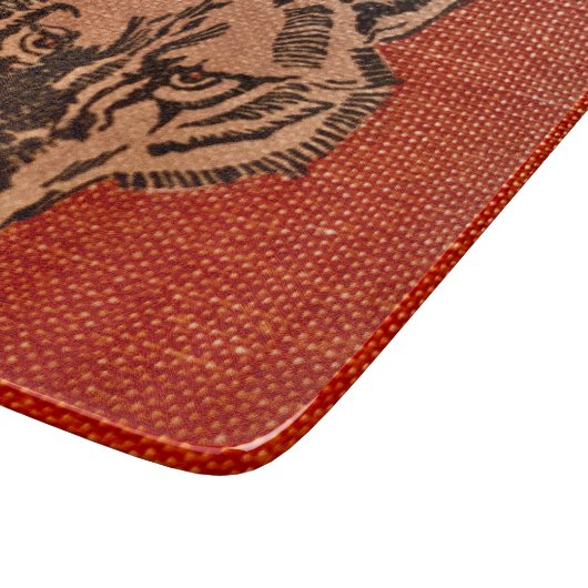 Wolf Head op rood Snijplank (Hoek)