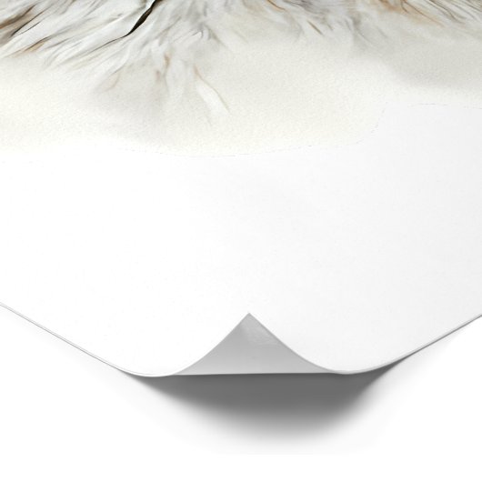 Wolf Head Portrait Poster (Hoek)