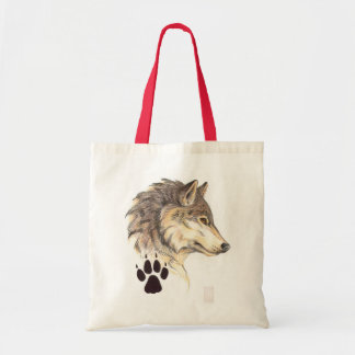 Wolf Head profiel Tote Bag