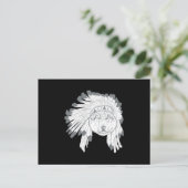 Wolf Headdress Briefkaart (Staand voorkant)