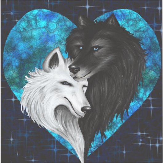 Wolf Heart - Heart Edition Sticker (Voorkant)