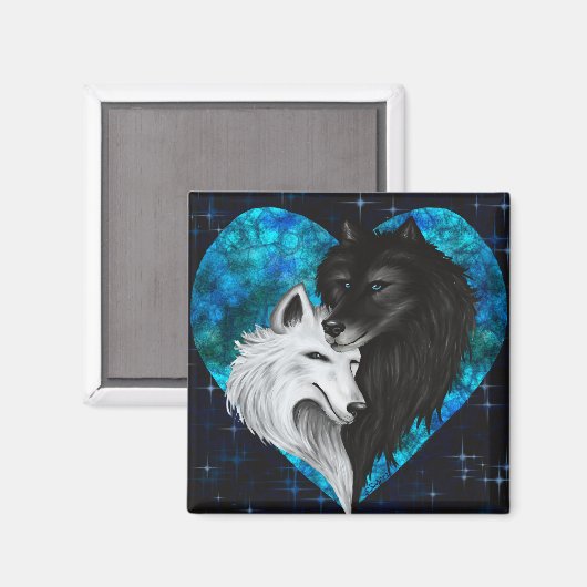 Wolf Heart Magnet - Heart Edition (Voorkant / Achterkant)