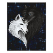 Wolf Heart Print Foto Afdruk (Voorkant)