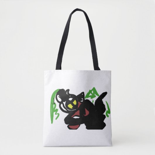 Wolf herfst aardig tote bag (Voorkant)