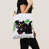 Wolf herfst aardig tote bag (Dichtbij)