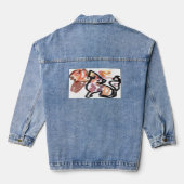 Wolf Herfst zonsondergang Denim Jacket (Achterkant)