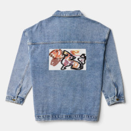 Wolf Herfst zonsondergang Denim Jacket