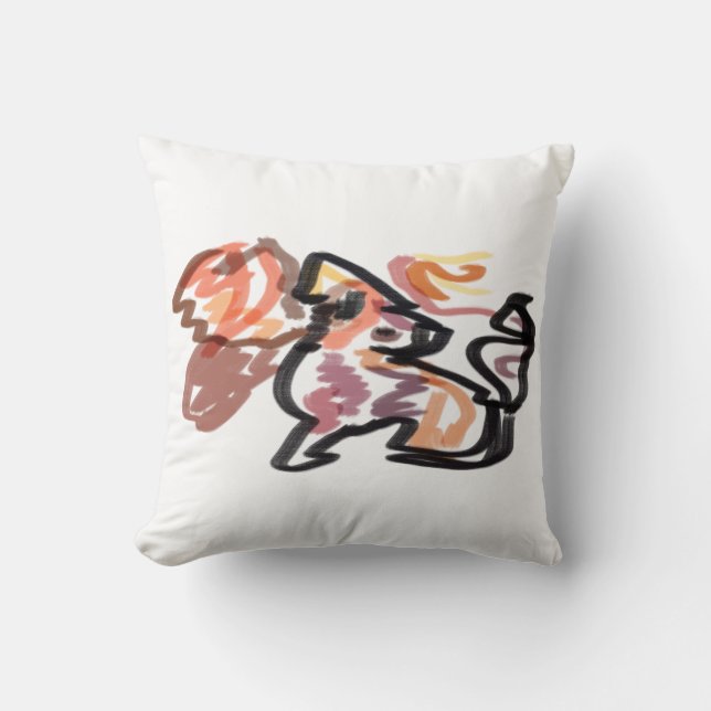 Wolf Herfst zonsondergang Kussen (Voorkant)