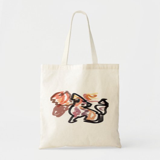 Wolf Herfst zonsondergang Tote Bag (Voorkant)
