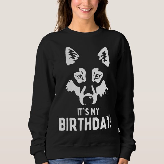 Wolf Het is mijn geboorte jongens meisjes Birthday Trui (Voorkant)
