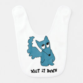 Wolf het op bib baby slabbetje