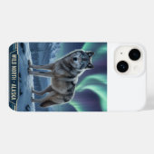 Wolf Hoesje voor Telefoon 🐺🌌 | Kunst van het Noo (Achterkant (horizontaal))