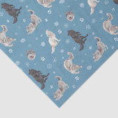 Wolf Holiday Tissue Paper Tissuepapier (Detail)