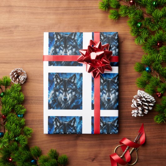 Wolf hoofd cadeaupapier (Feestdagen Geschenken)