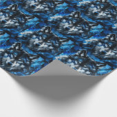 Wolf hoofd cadeaupapier (Hoek)
