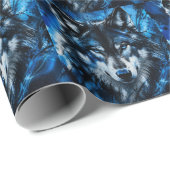 Wolf hoofd cadeaupapier (Rol Hoek)