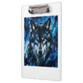 Wolf hoofd klembord (Links)
