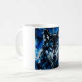 Wolf hoofd koffiemok (Voorkant links)
