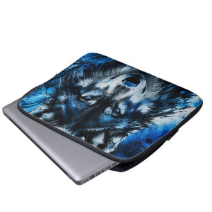 Wolf hoofd laptop sleeve