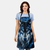 Wolf hoofd schort (Gedragen)