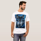 Wolf hoofd t-shirt (Voorkant volledig)